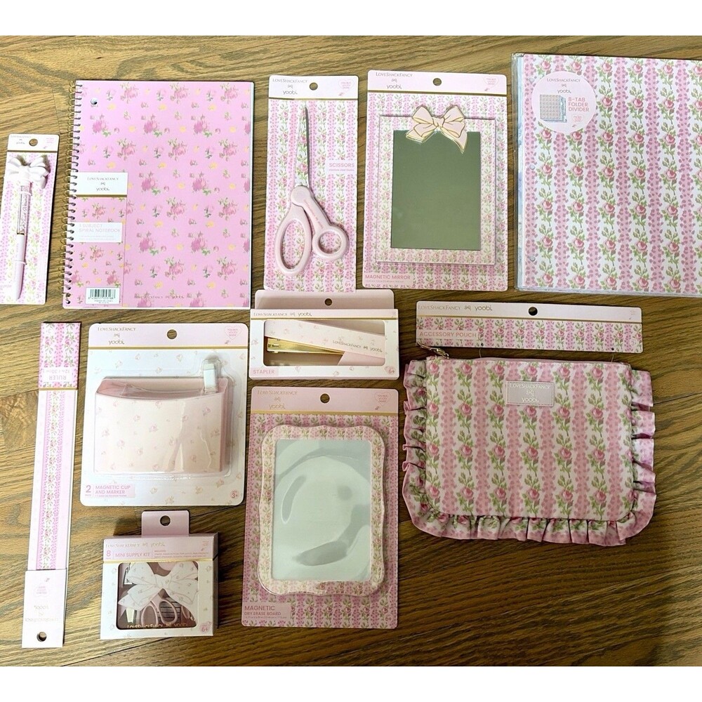 LoveShackFancy x Target Yoobi School Supply 11 ITEMS BUNDLE LOT New